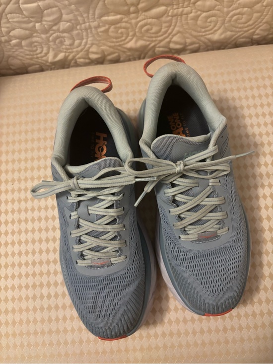 Shoes - Light blue women’s Roku athletic shoes. Cushioned interior. Coral trim.